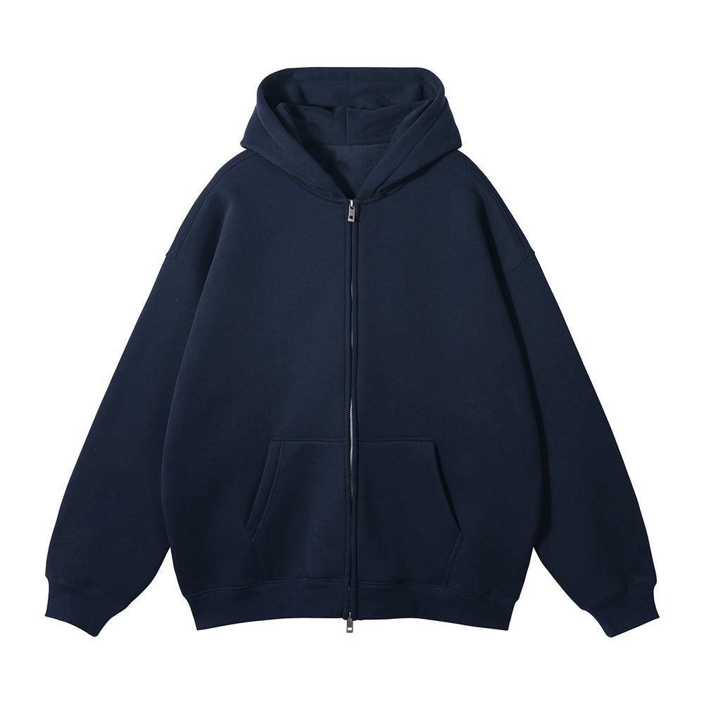 350GSM Loose Fit Zip Up Hoodie