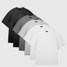 Monochrome 6-Pack - 275GSM Heavy Loose Fit T-Shirt